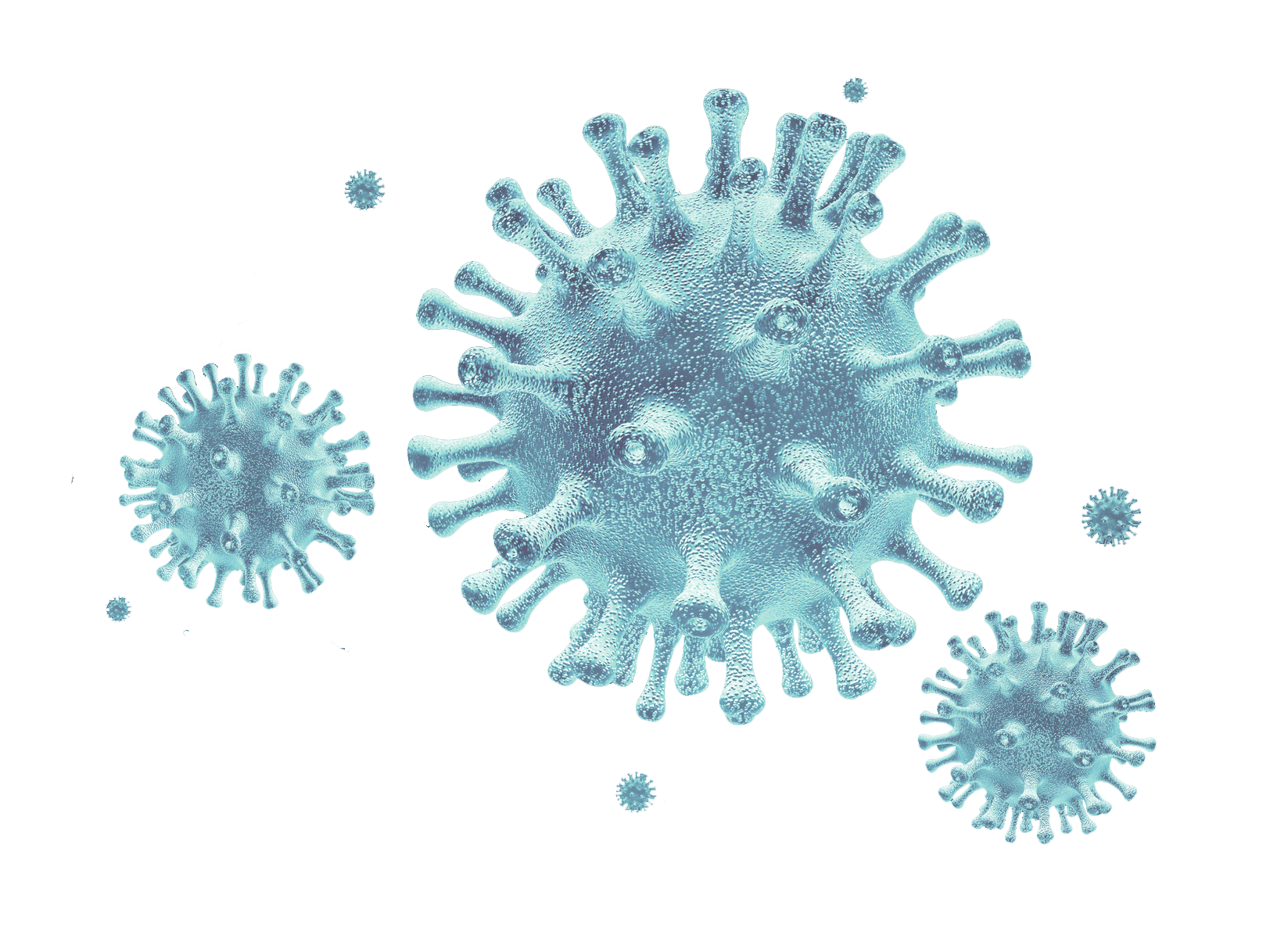 image of magnified corona virus. 