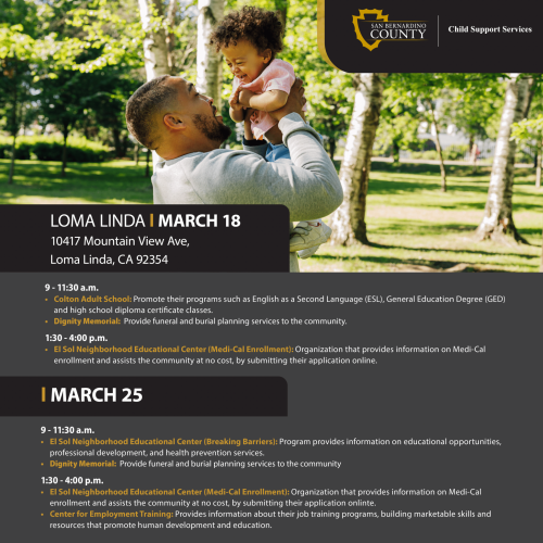 March Social Media Loma Linda 18-25 Programs & Schedules